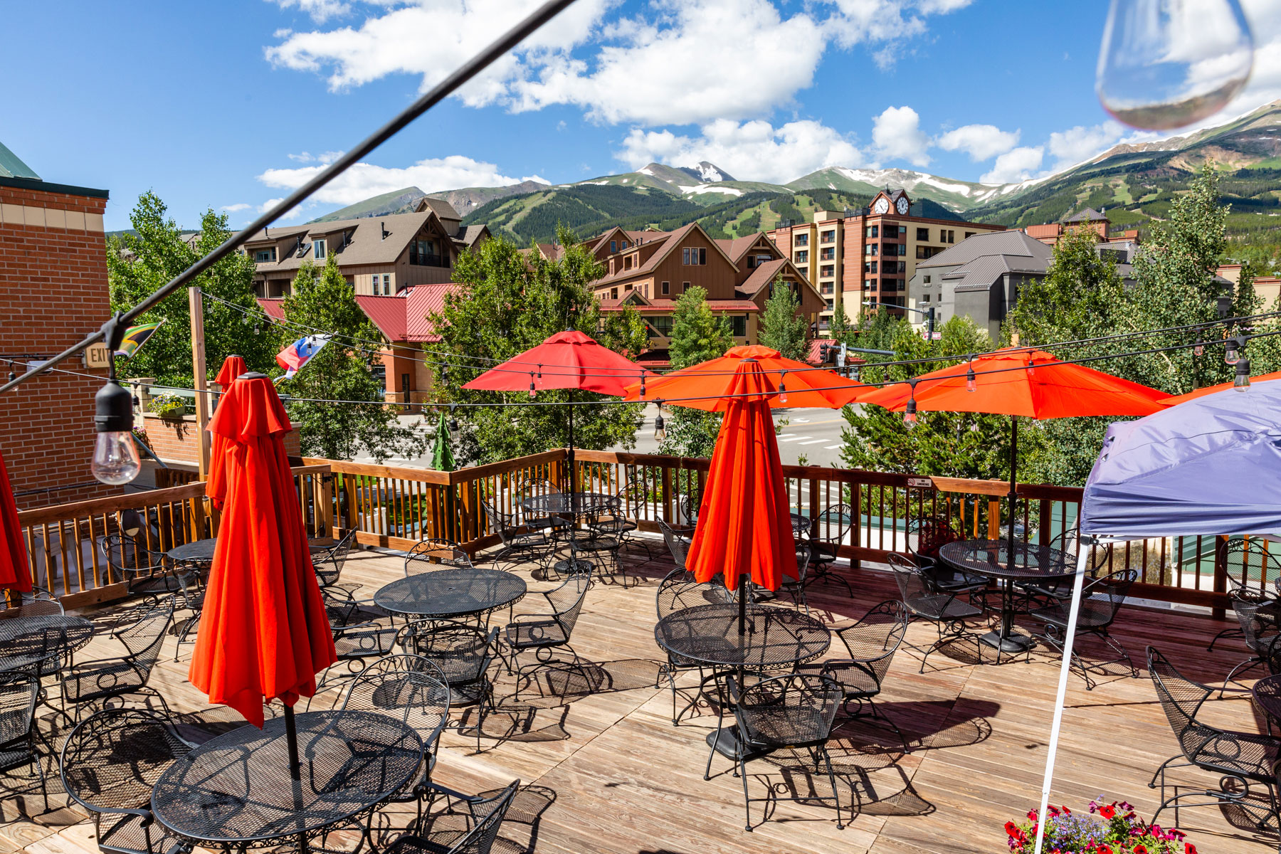 deck at South Ridge Seafood in Breckenridge